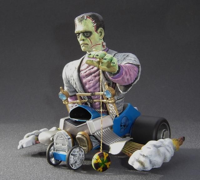 Vintage 1997 Polar Lights Frankenstein's Flivver Model Kit